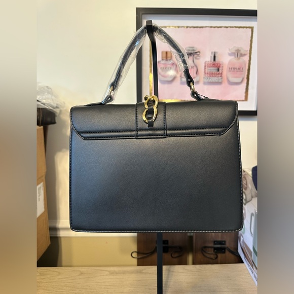 Badgley Mishka Black and Gold Studded Handbag/Shoulder Bag - Picture 6 of 11